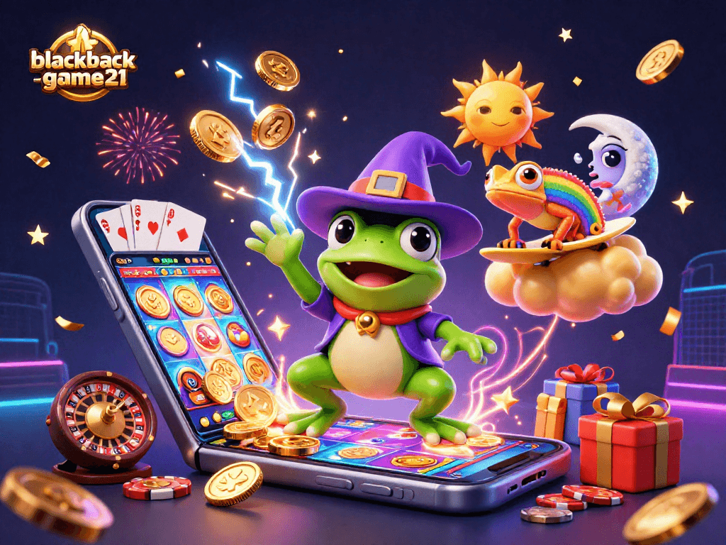 Engage in thrilling gameplay at blackjack-game21 with fun characters and vibrant casino elements.