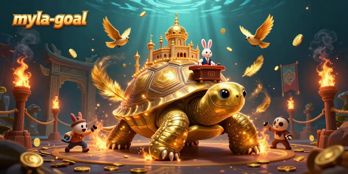Experience exhilarating gameplay with myla-goal, a vibrant casino game illustrated with dynamic gold elements.