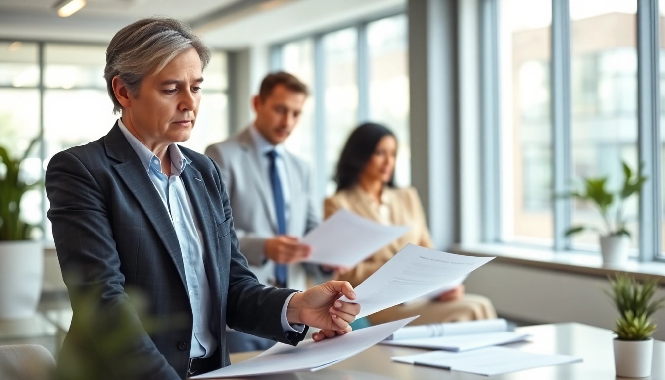 Engaging clients with Title Insurance Services in a professional office environment.