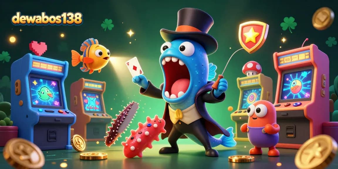 Experience exciting gameplay at dewabos138 with vibrant colors, interactive characters, and a magical casino atmosphere.