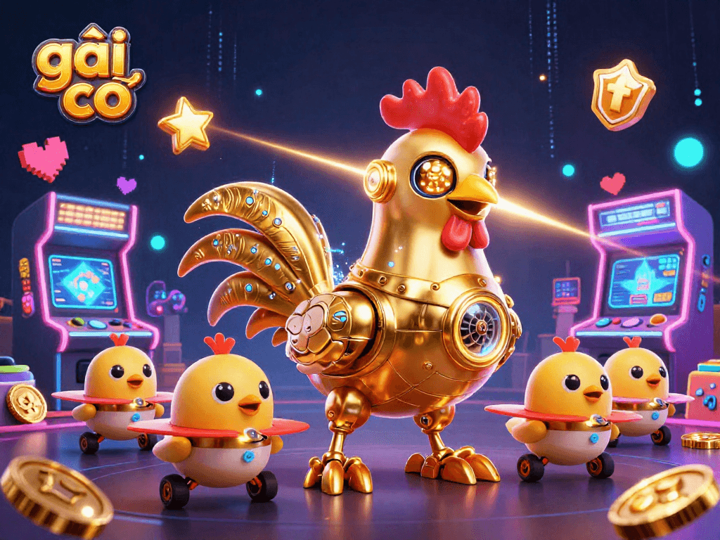 Gái gọi tham gia trò chơi casino đầy thú vị với các robot và trò chơi arcade.