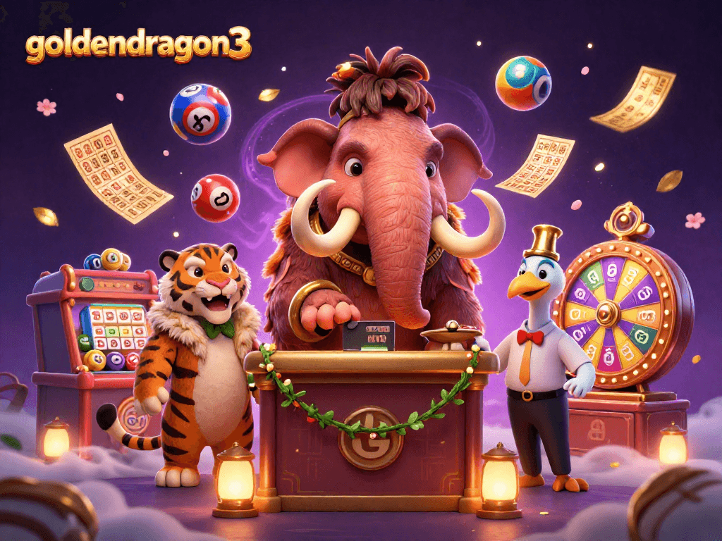 Experience goldendragon3 excitement as casino bouncers greet VIPs among colorful lottery balls.
