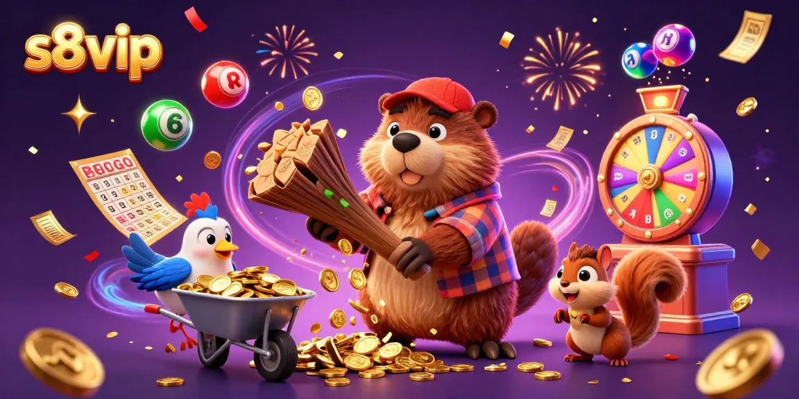 S8 vip offers an exciting online casino experience with a vibrant scene of characters and dynamic gameplay elements.