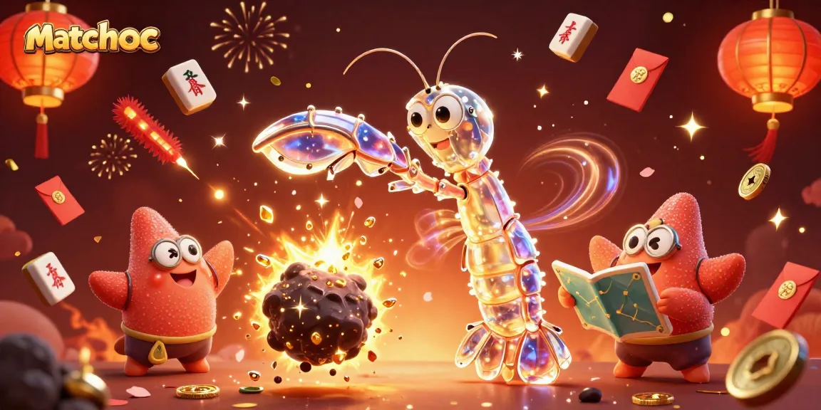 Experience thrilling wins at matchuoc casino with vibrant 3D cosmic illustrations of luck and fortune.