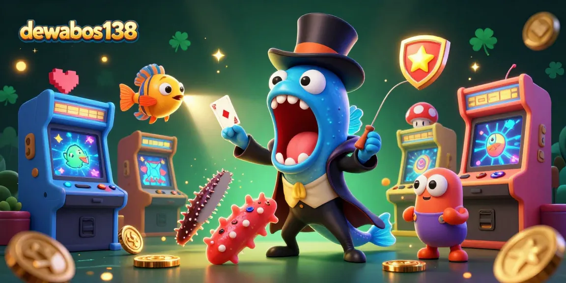 Experience exciting gameplay at dewabos138 with vibrant colors, interactive characters, and a magical casino atmosphere.