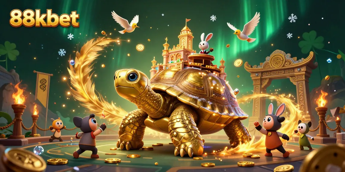 Experience the excitement of 88kbet with a vibrant 3D casino scene featuring gold coins and thrilling gameplay.