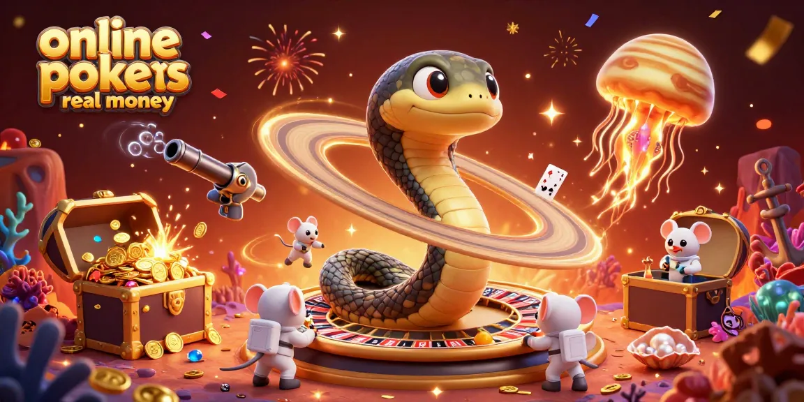Engage with online pokies real money as whimsical astronaut mice bet on a roulette wheel planet.