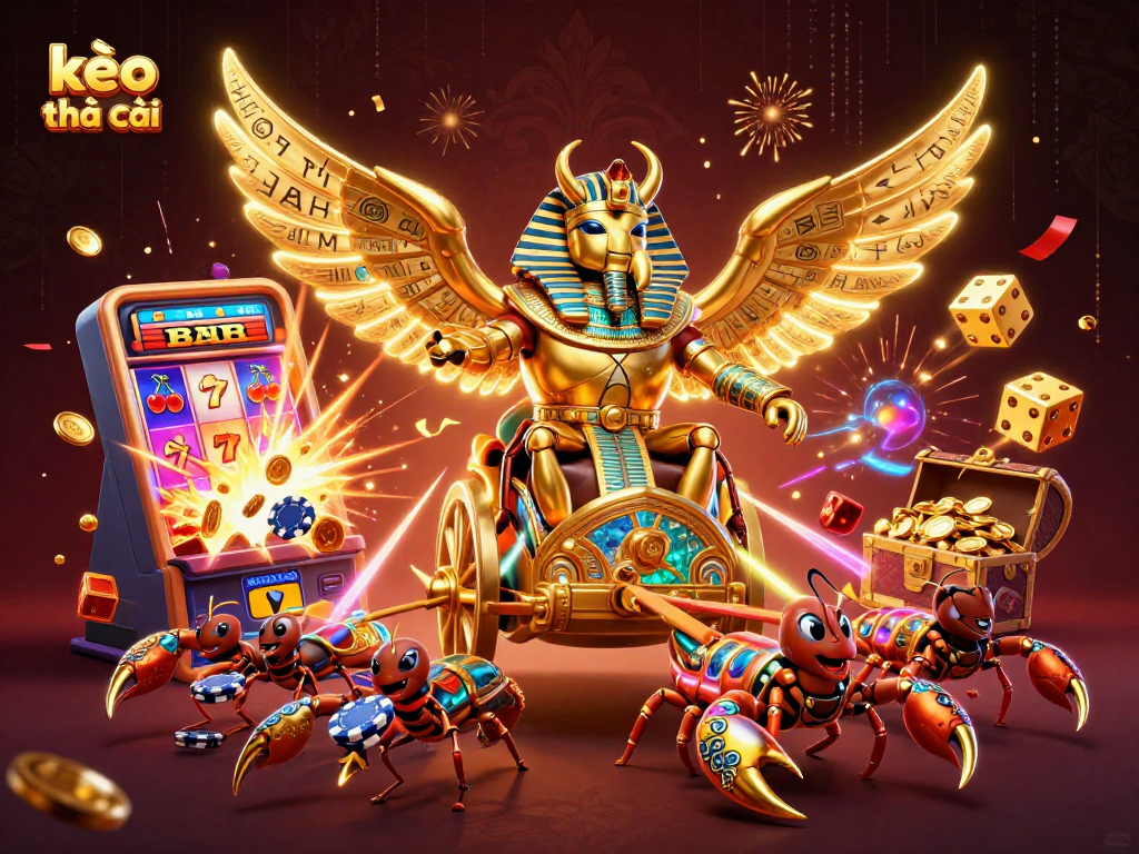 Place your bets at kèo nhà cái with a vibrant 3D casino scene featuring gold and excitement.