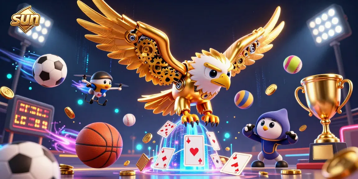 Bet on winning strategies with the sun as a symbol of chance and excitement in this dynamic gambling scene.
