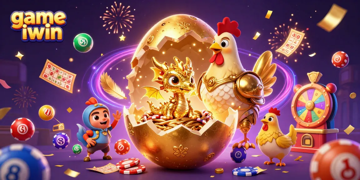 Engage with the thrilling game iwin experience featuring a crystal gold dragon and vibrant casino elements.