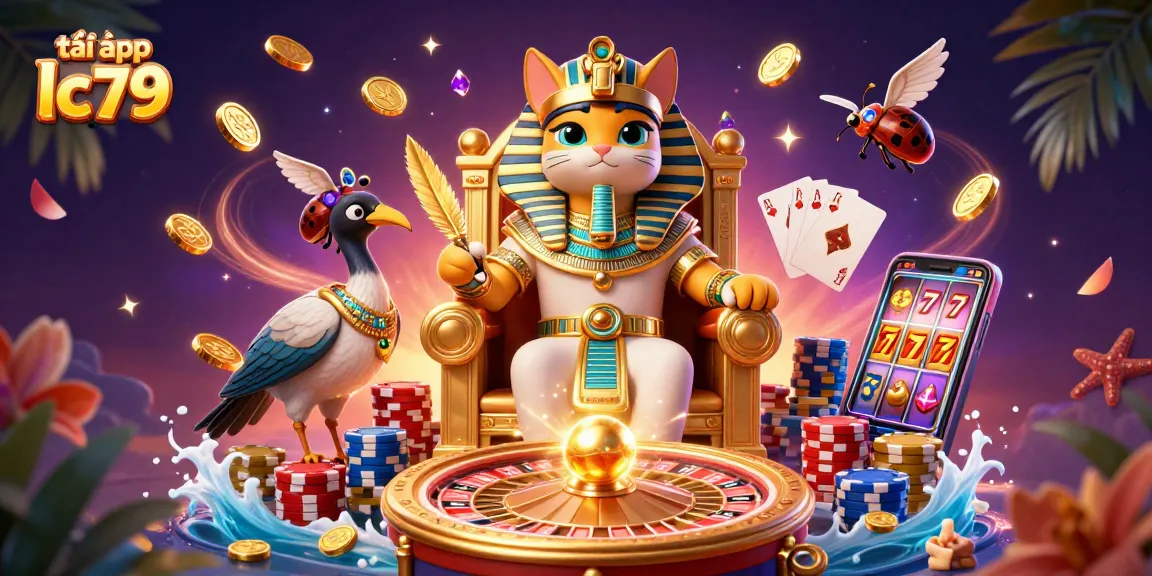 Chơi game hấp dẫn với tải app lc79, trải nghiệm pharaoh mèo trong bầu không khí sòng bạc tuyệt mỹ.