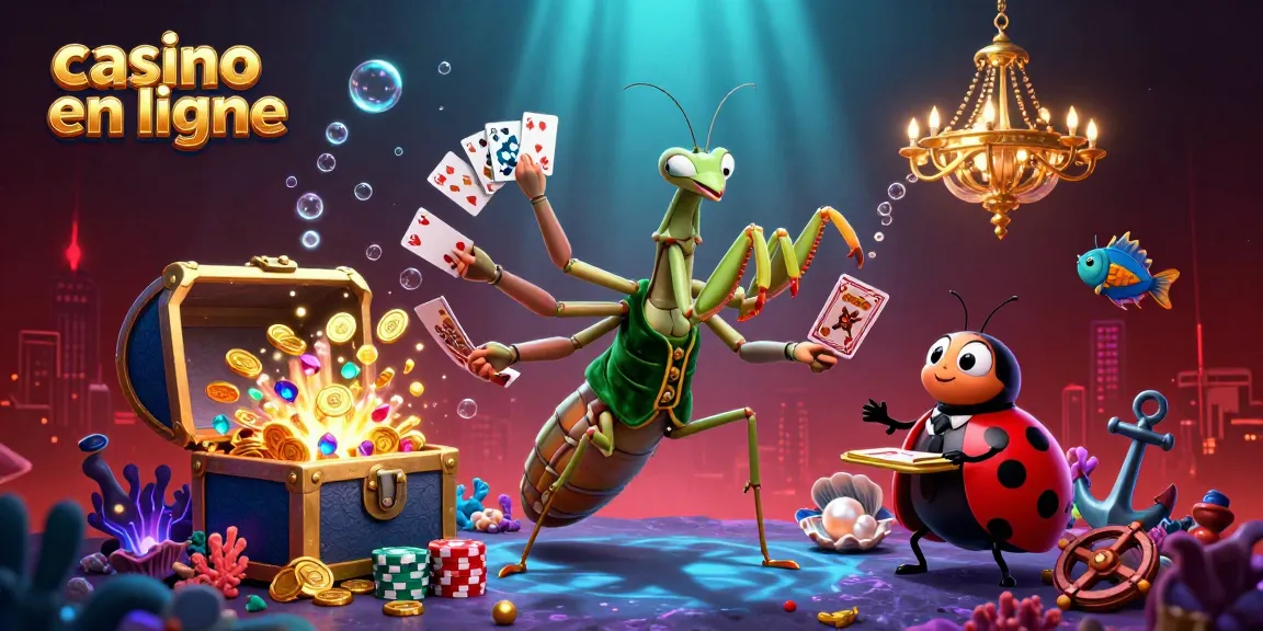 Jouer au casino en ligne avec un caméléon manchot et des pièces d'or éclatantes.