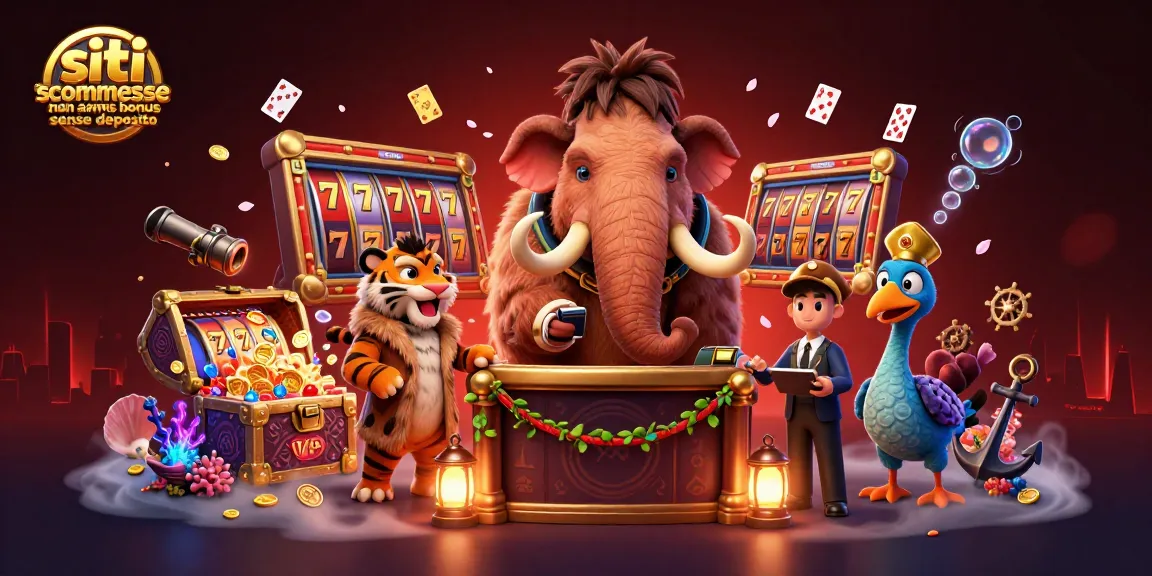 Scopri i migliori siti scommesse non AAMS bonus senza deposito, sorvegliati da un mammut bouncer.