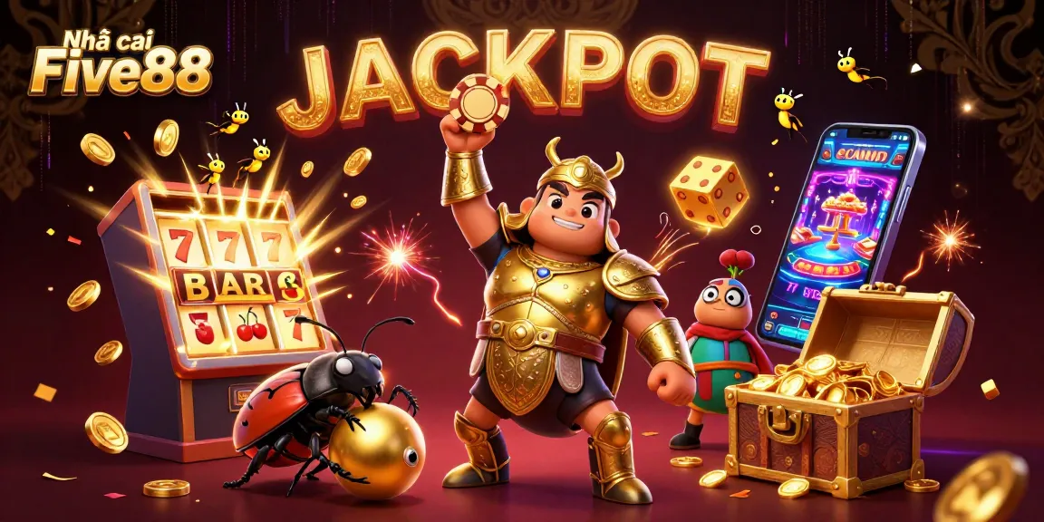 Play at Nhà cái Five88 and enjoy an exciting jackpot scene with dynamic casino elements.