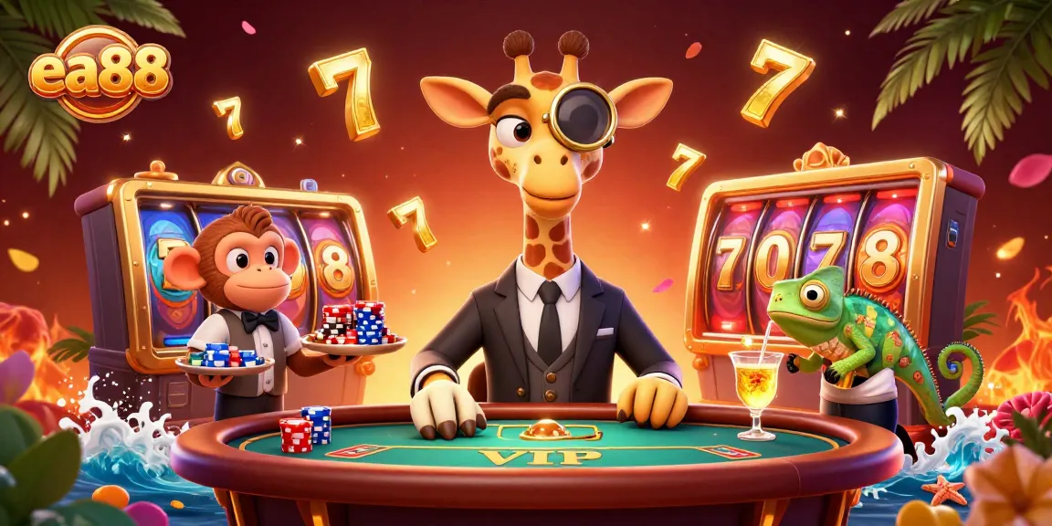 Enjoy the exciting casino atmosphere at ea88 with animated characters and vibrant gaming elements.