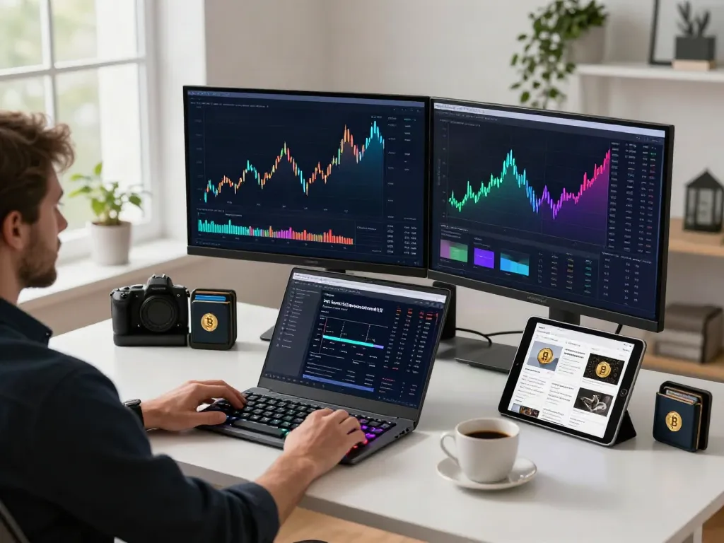 Polygon.io alternative cryptocurrency workspace showcasing advanced trading tools and real-time data.