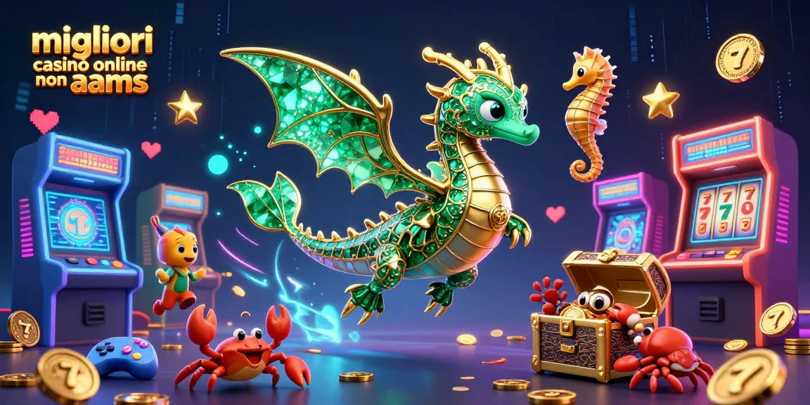 Scopri i migliori casinò online non AAMS con l'incantevole drago marino in un ricco mondo di gioco.