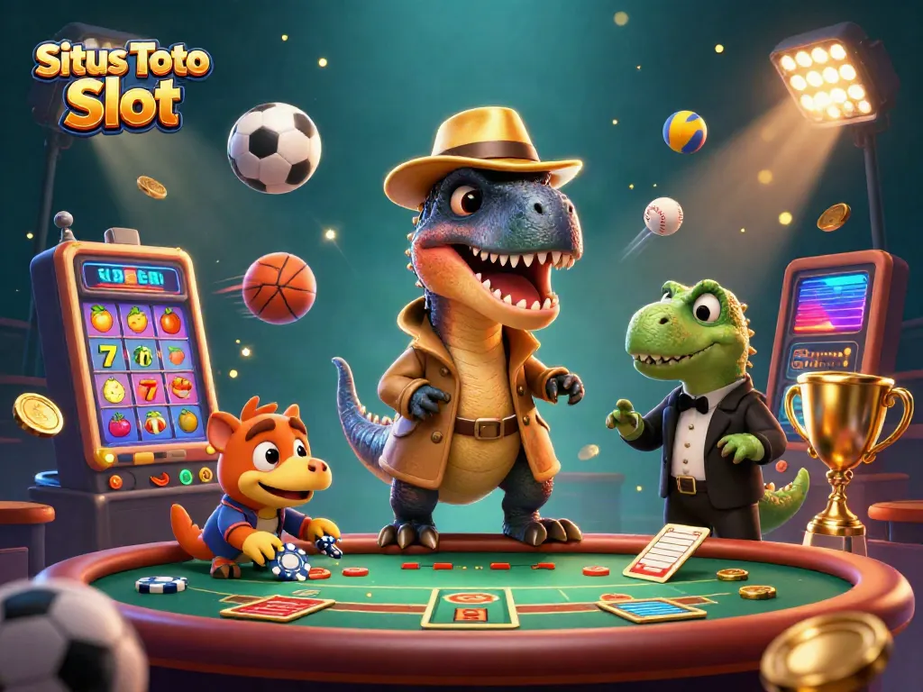 Menangkan hadiah di Situs Toto Slot dengan raptor kartun di meja blackjack.