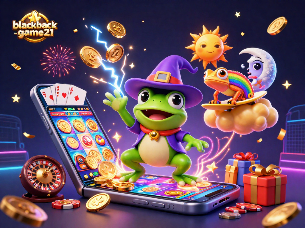 Engage in thrilling gameplay at blackjack-game21 with fun characters and vibrant casino elements.