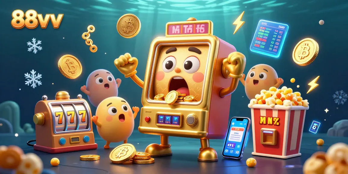 Celebrate the thrill of winning with 88vv golden slot machines hitting jackpots amidst a rich casino atmosphere.
