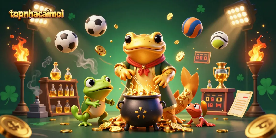 Join topnhacaimoi to witness a giant golden salamander transforming metals into winning gold coins!