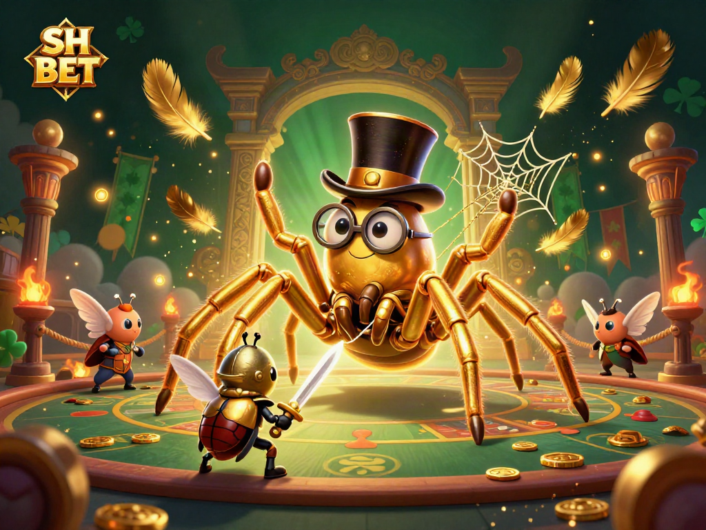 SH BET characters battle in an elaborate casino world filled with gold coins and banners.