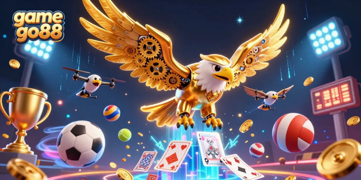Experience game go88 excitement with dynamic elements and vivid characters in this illustration.