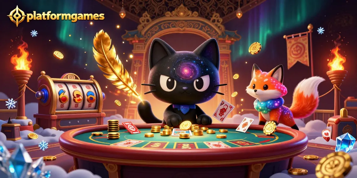 Engage in exciting gameplay as platformgames introduces captivating characters in a cosmic casino.