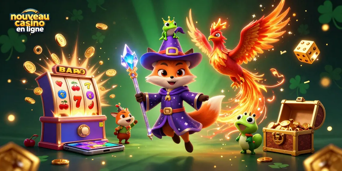 Jeux captivants au nouveau casino en ligne avec un kit enchanter et des éléments de machines à sous.