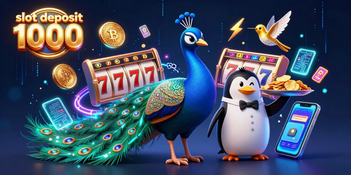 Experience the excitement of slot deposit 1000 with vibrant characters and dynamic elements in a 3D casino scene.
