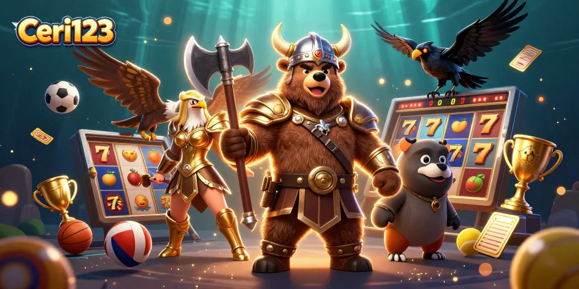 Ceri123 invites players to spin the slot reels and hit jackpots in an exhilarating 3D gaming scene.