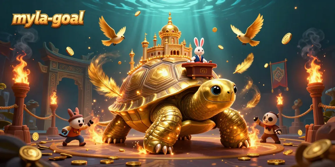 Experience exhilarating gameplay with myla-goal, a vibrant casino game illustrated with dynamic gold elements.