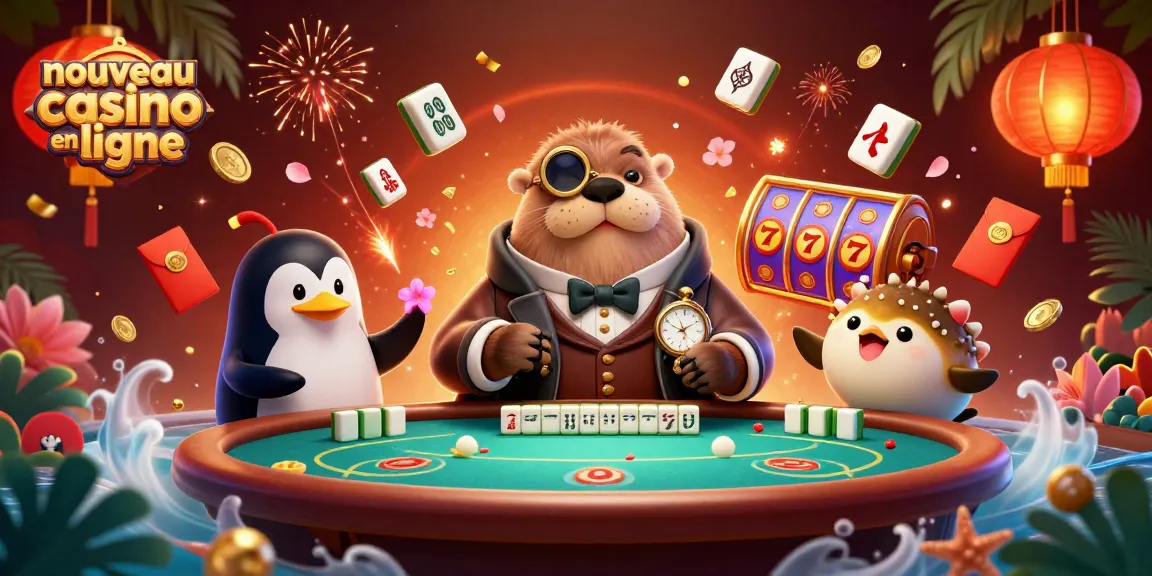 Visualisez un nouveau casino en ligne avec des animations de poker captivantes et des éléments festifs.