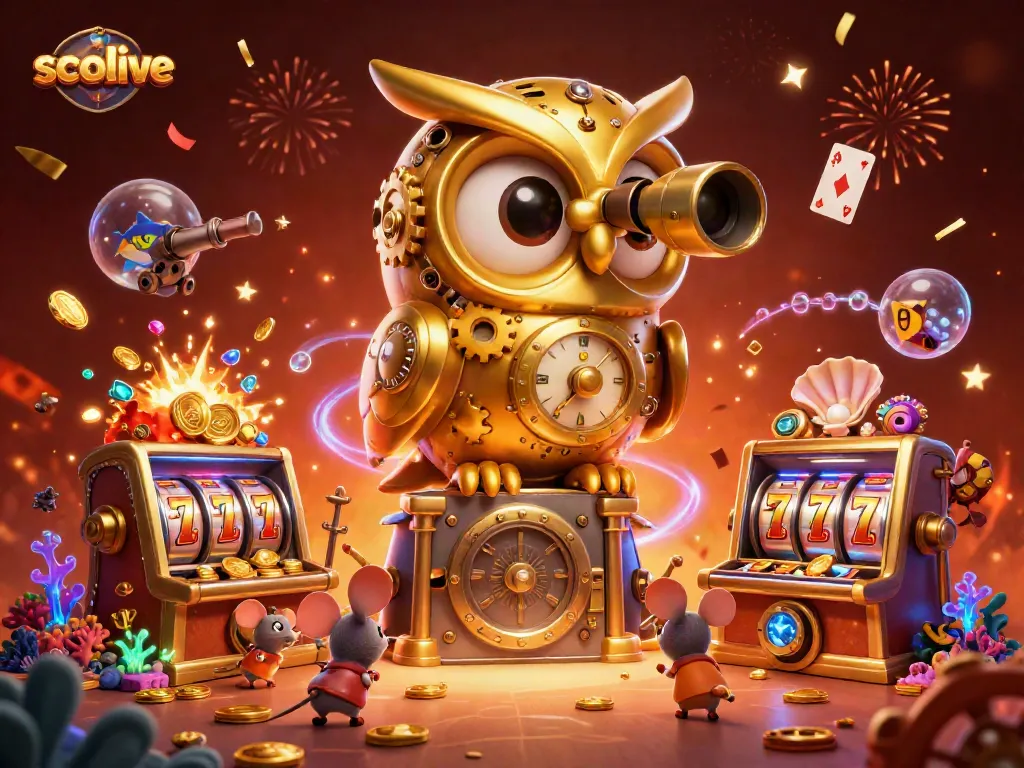 Experience live soccer streaming with socolive's captivating 3D casino illustration, rich with dynamic details.