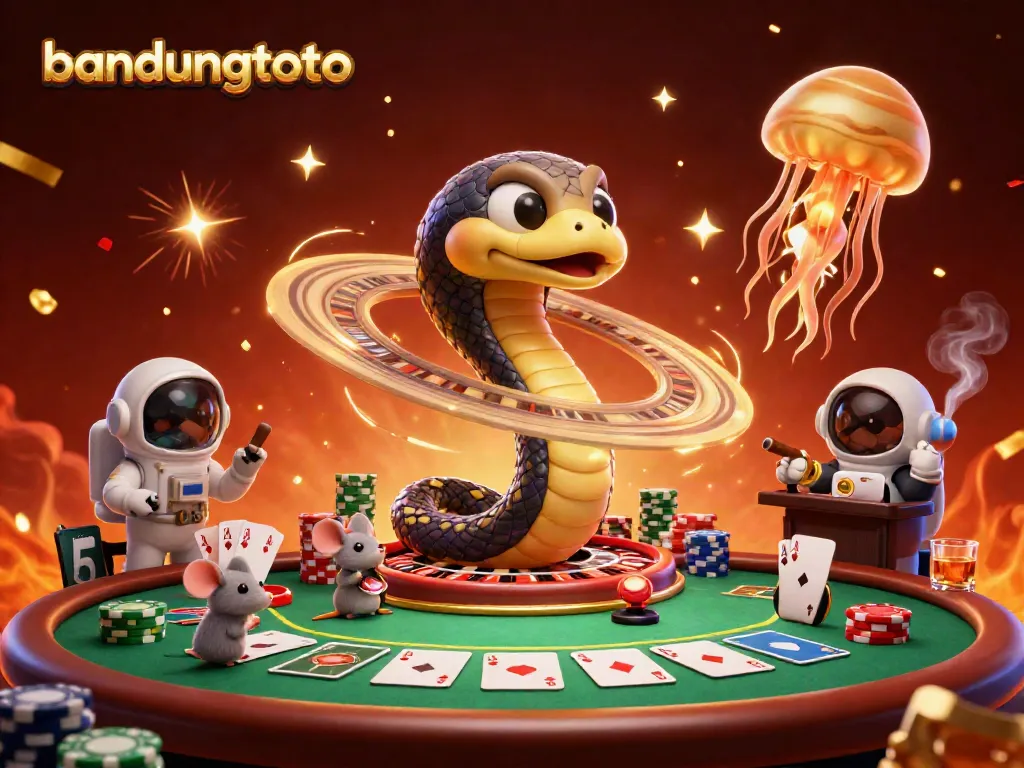 Experience the excitement of bandungtoto with cosmic gaming elements and vibrant characters in action.