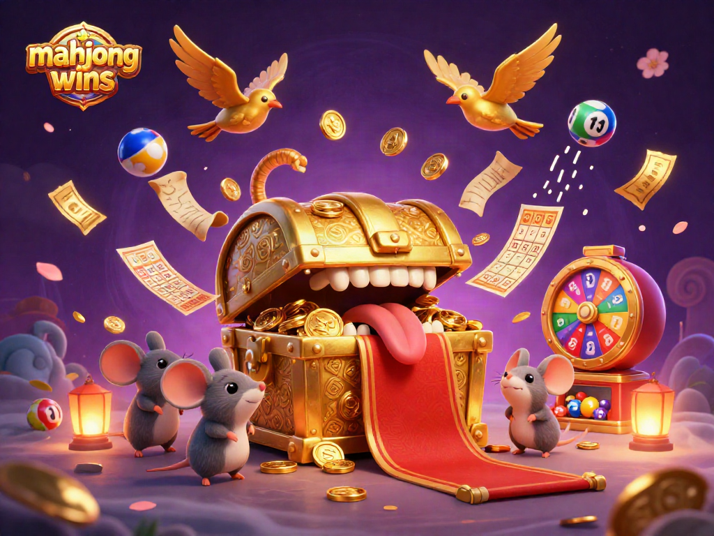 Experience mahjong wins with a vibrant scene of treasure and games bursting with energy.