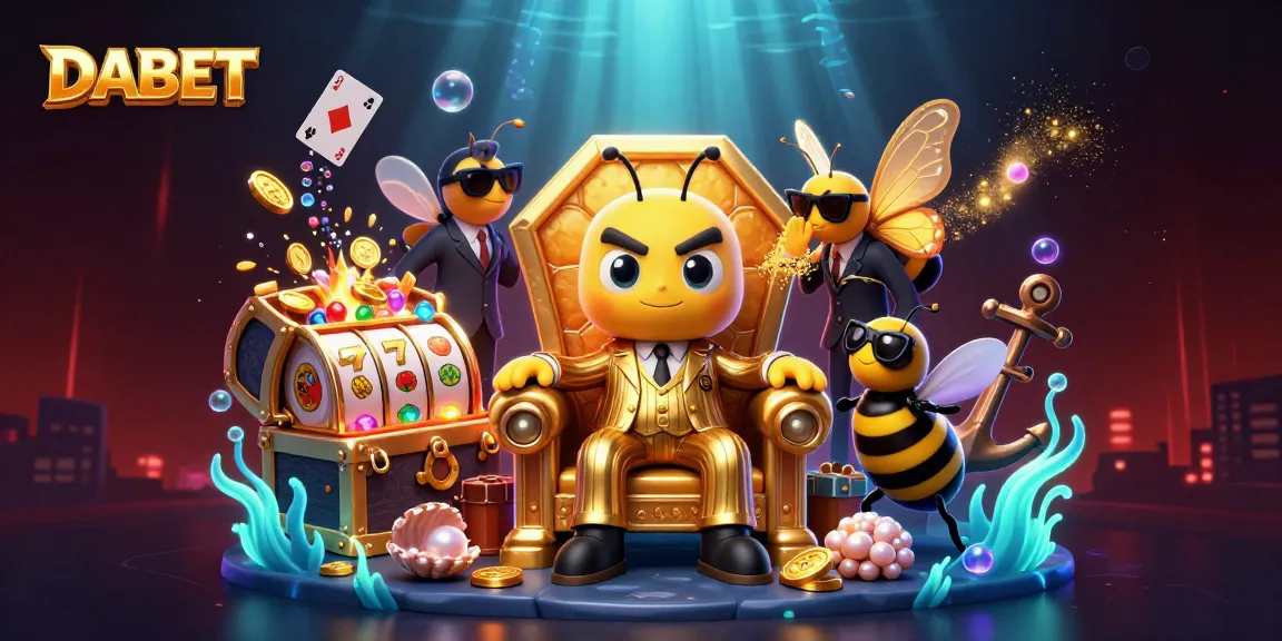 DABET encourages players to join the thrilling atmosphere with vibrant characters in a rich casino scene.