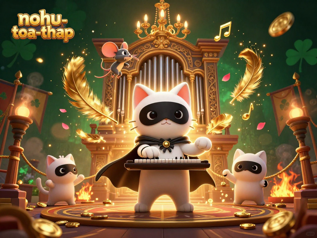 Engage with the nohu-toa-thap gaming experience amidst vibrant 3D casino elements and rich visuals.