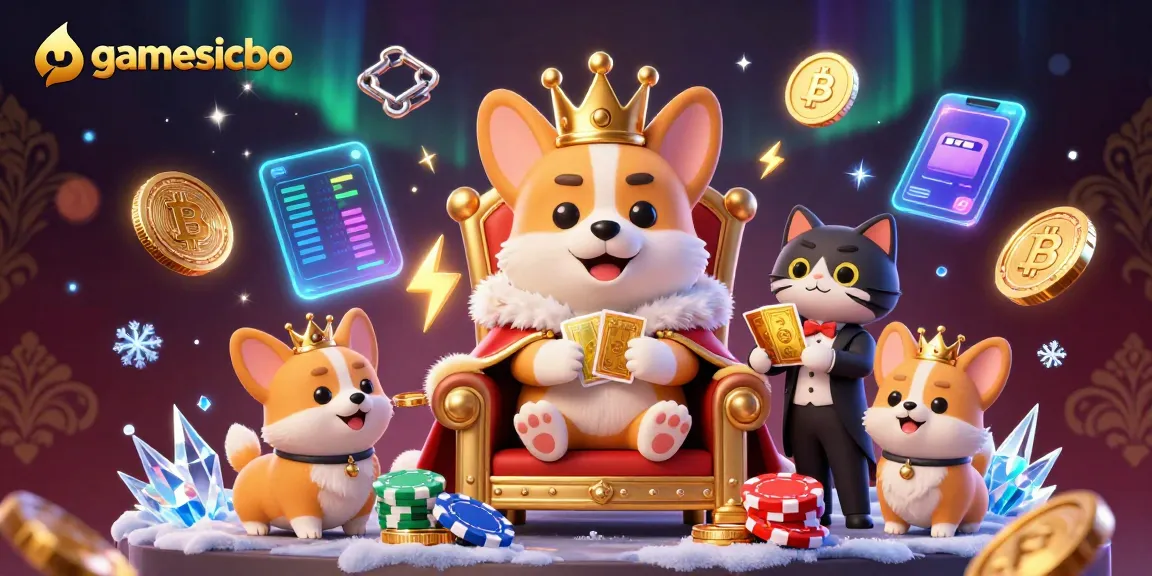 Engage in thrilling Sicbo action with gamesicbo, where corgis and crypto create a vibrant scene.