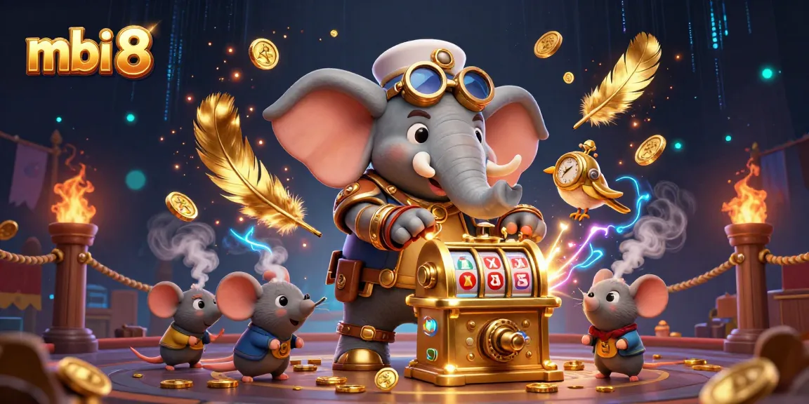 Spin the golden slot machine at mbi 8 with a magical steampunk theme for exciting wins.