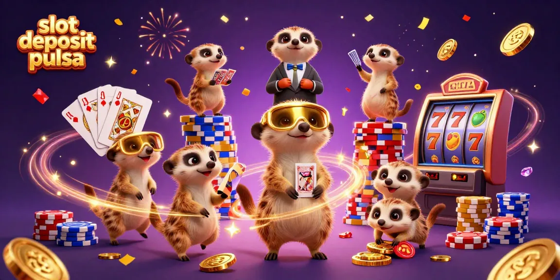 Meriahkan saldo slot deposit pulsa dengan permainan penuh warna dari kasino yang dikelola oleh meerkat.