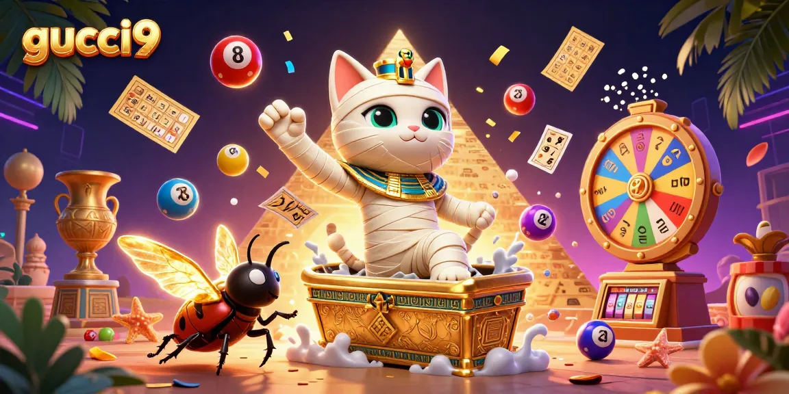 Join the fun at gucci9 with vibrant games, a mummy cat, and exciting prizes!