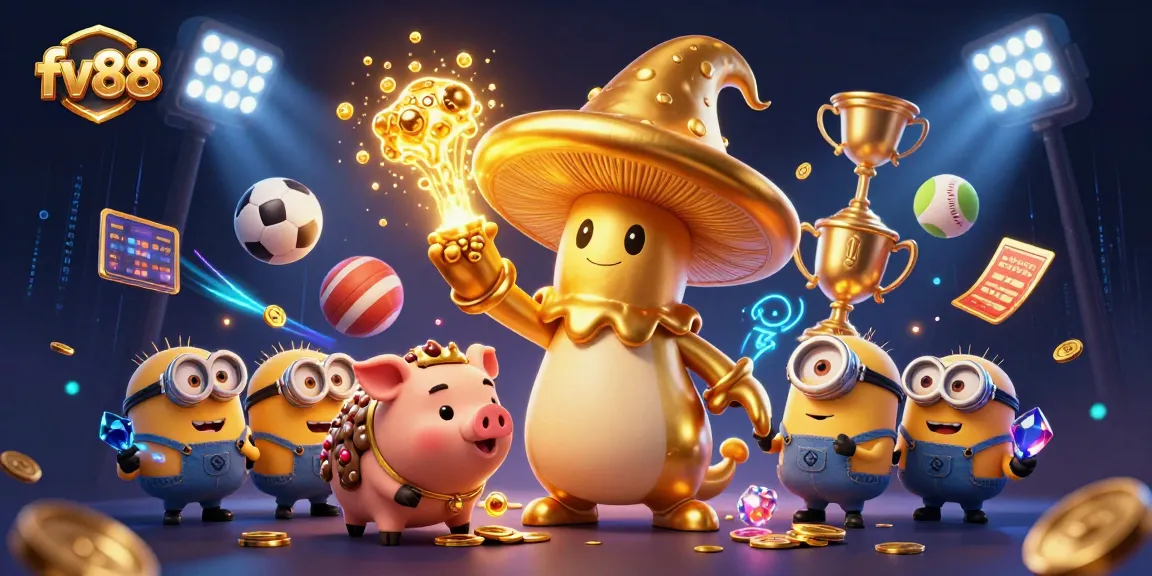 Experience the excitement of fv88 with magical golden elements and vibrant sports energy!