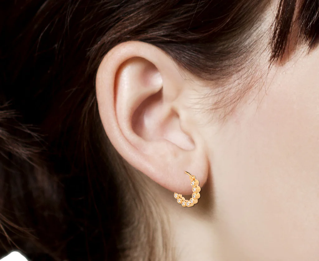 Diamond Bubble Hoops | London Diamond Online Earrings
