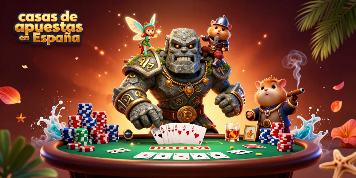 Apuestas emocionantes en casas de apuestas en España con personajes fantásticos y elementos de juego.