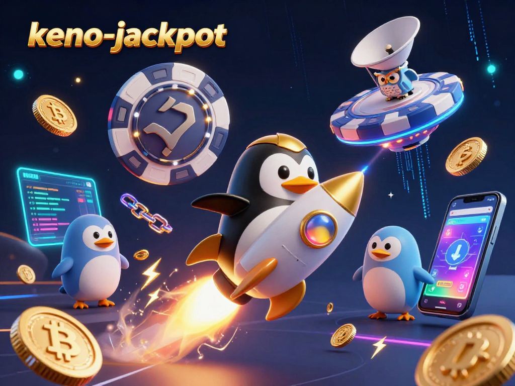 Engage with keno-jackpot using thrilling 3D illustrations showcasing dynamic casino elements and fun