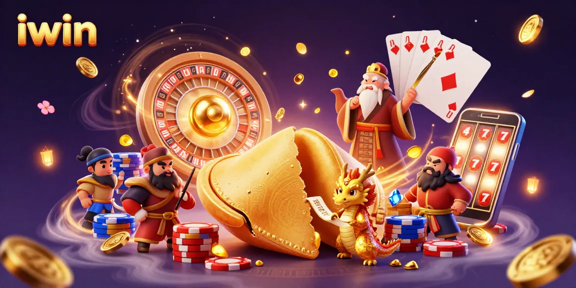Engage with iwin's captivating world through a vibrant casino adventure illustration.