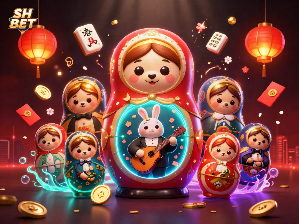 Win big at SH BET with this vibrant casino illustration showcasing exciting games and immersive experiences.