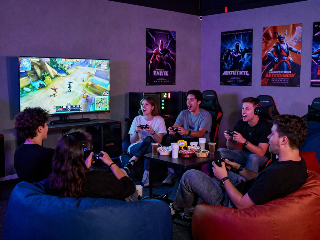 Engaging gaming community scene showcasing 먹튀스팟 검증사이트 and excitement among players.