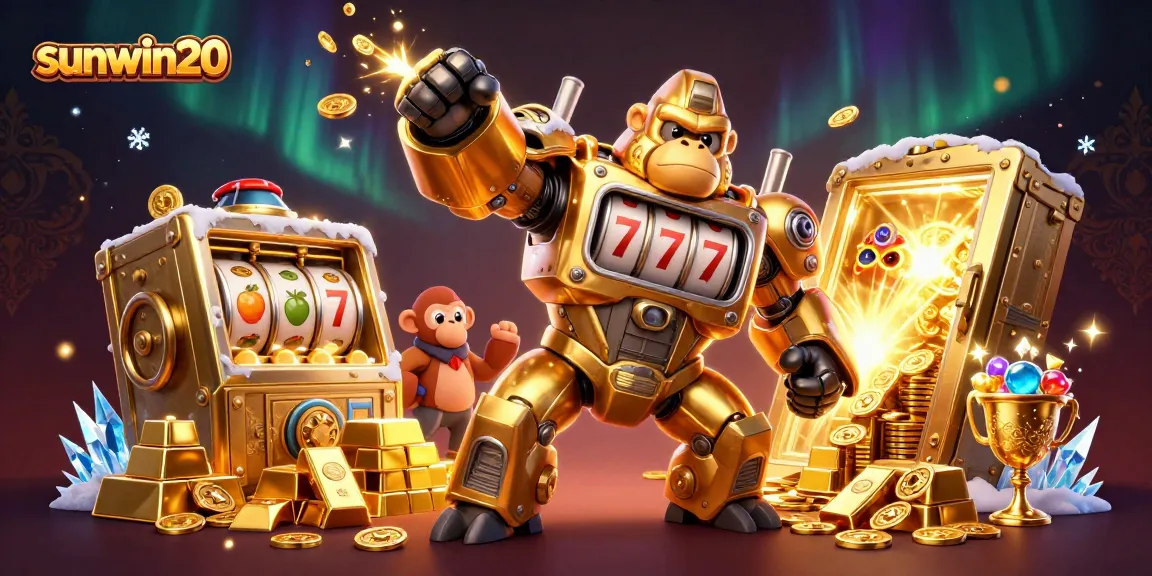 Experience sunwin20 with engaging 3D animation featuring dynamic casino slot elements and treasure